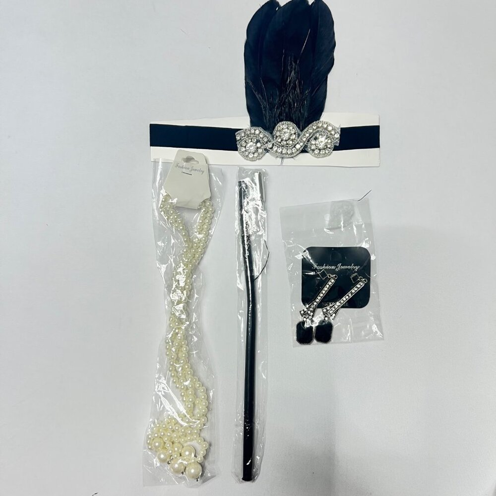1920s Flapper Accessories Gatsby Costume Accessories Set